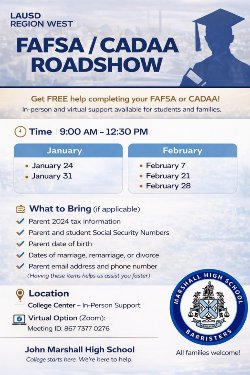 FAFSA/CADAA Roadshow
